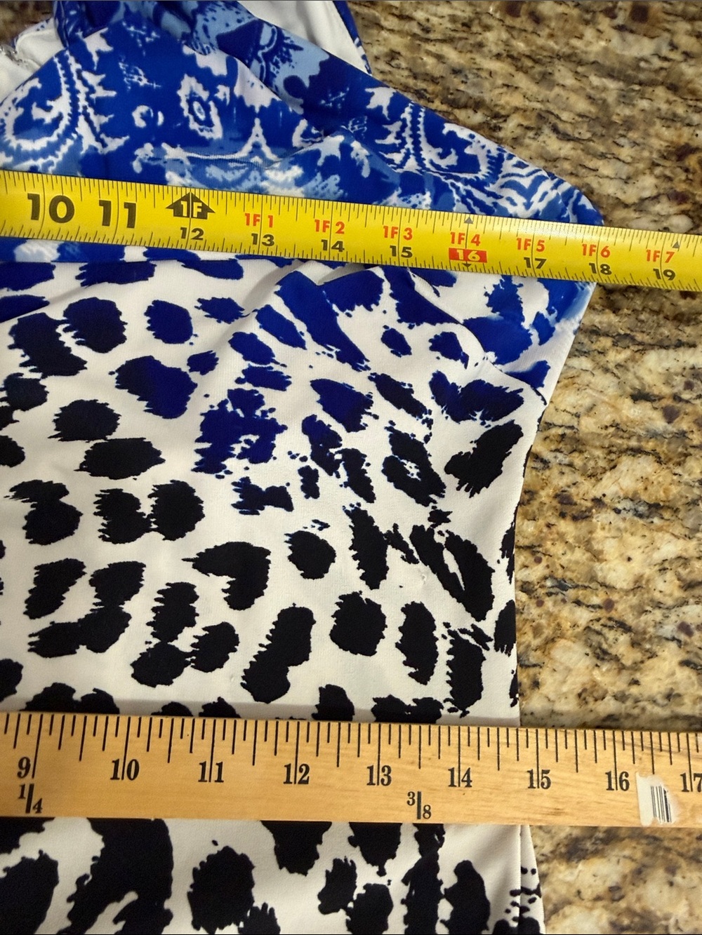 Cache Blue Leopard Paisley Print Halter Keyhole Maxi Dress Size M - Picture 6 of 9